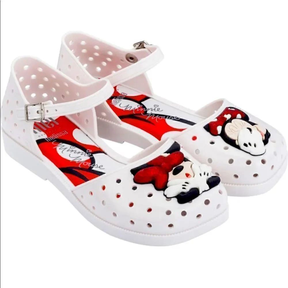 Mini Melissa Girls furadinha cushioned super comfortable sandal Sz 2 and 3 new